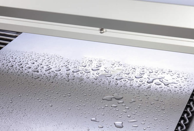 Steel plate/coil blow drying